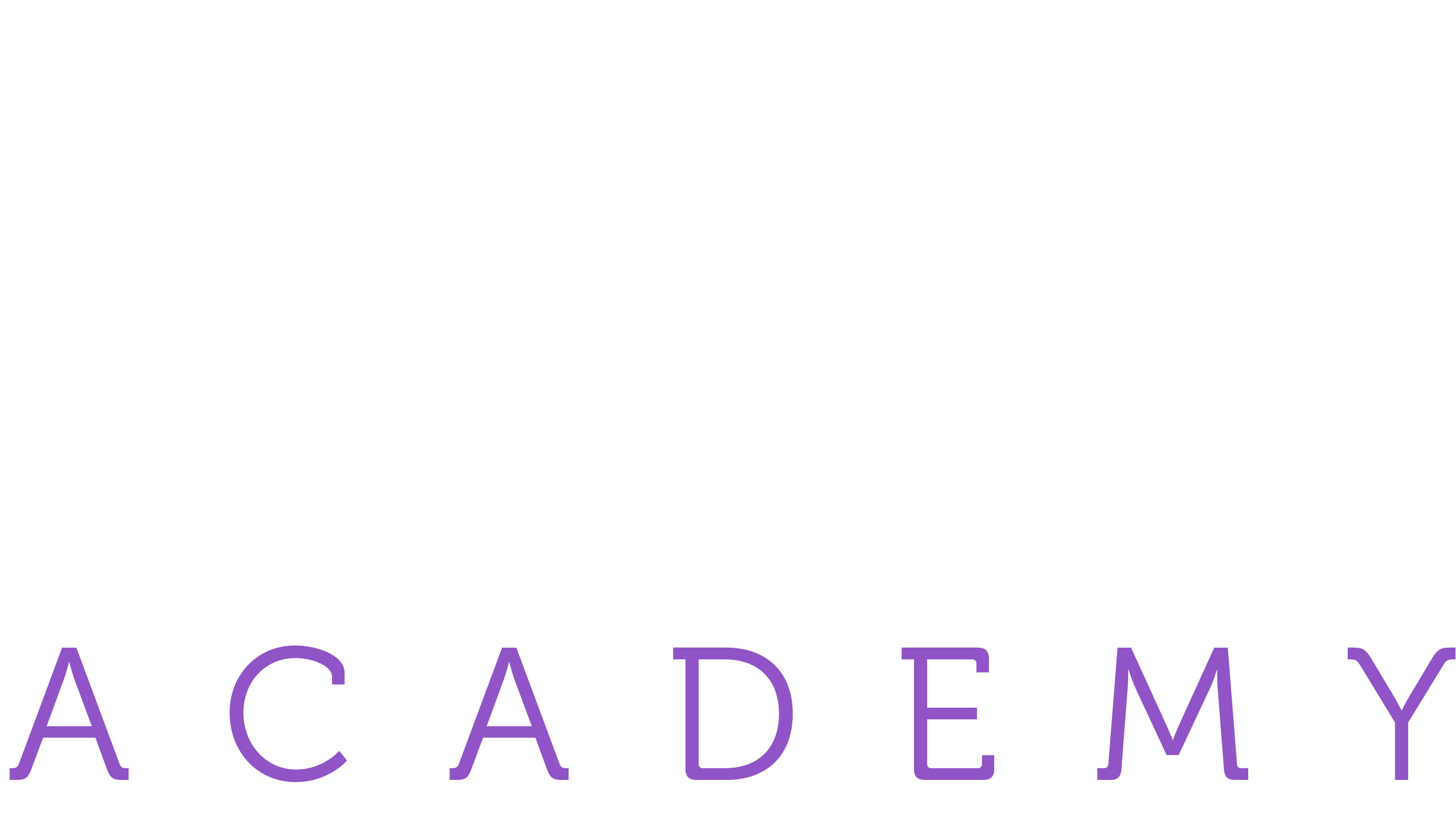 Logo SSIA Academy blanc avec violet academy